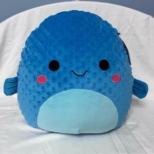 Squishmallows 16" Refalo the Blue Pufferfish Plush Toy 2023